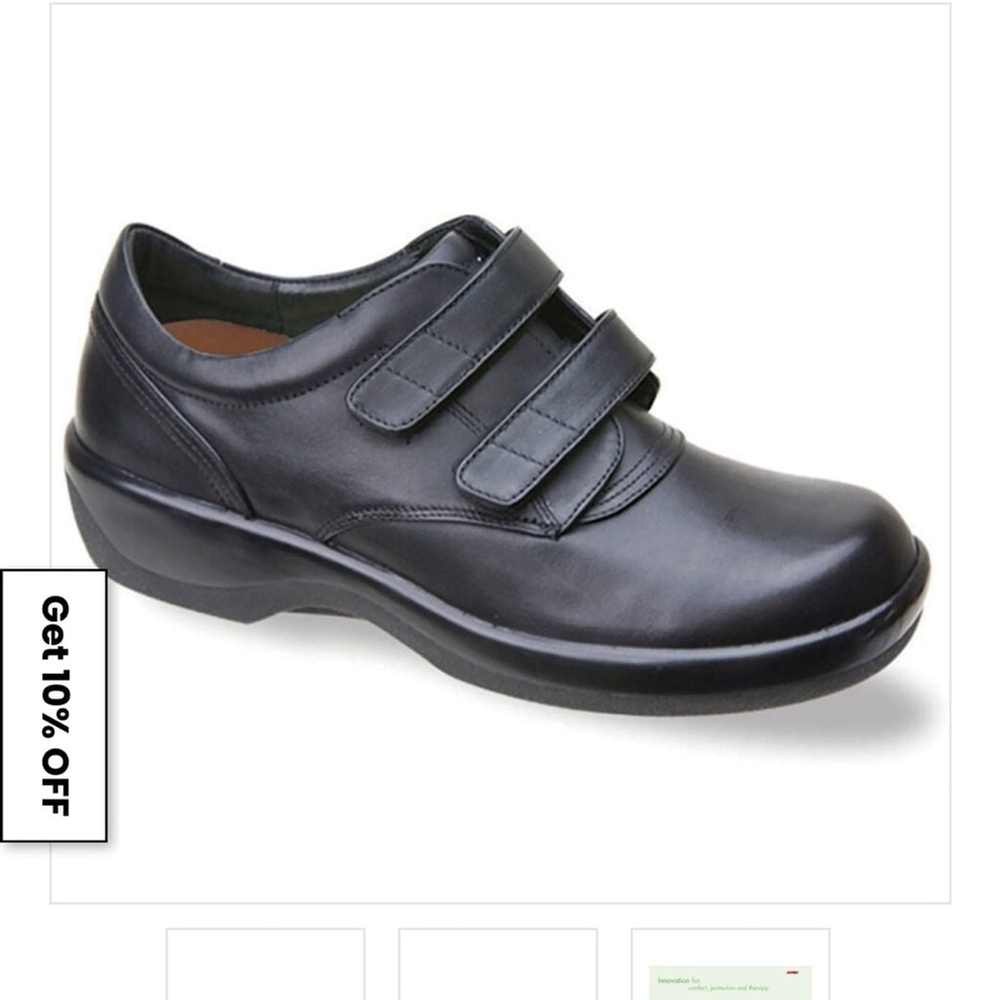 Apex Ambulator 1260 - Womens - Double‎ Strap - Black size 11X